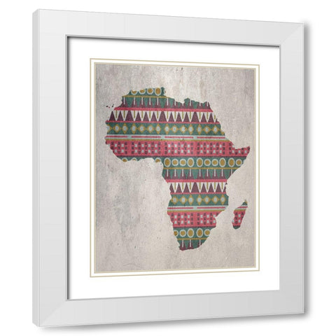 Africa White Modern Wood Framed Art Print with Double Matting by Phillip, Jamie