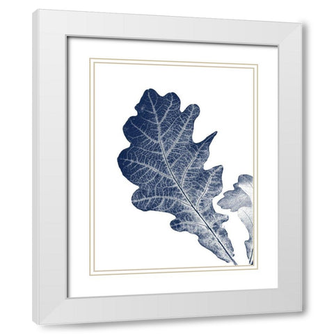 True Blue White Modern Wood Framed Art Print with Double Matting by Phillip, Jamie