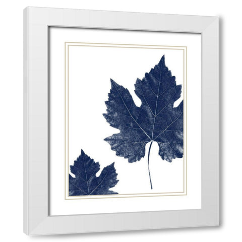 True Blue 2 White Modern Wood Framed Art Print with Double Matting by Phillip, Jamie