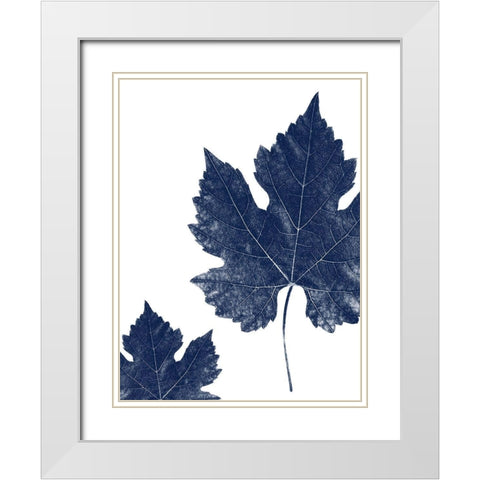True Blue 2 White Modern Wood Framed Art Print with Double Matting by Phillip, Jamie