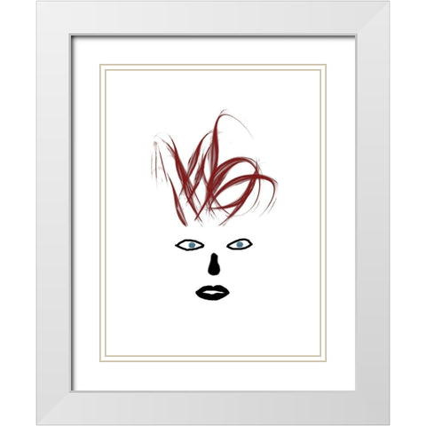 Hey Girl 3 White Modern Wood Framed Art Print with Double Matting by Phillip, Jamie