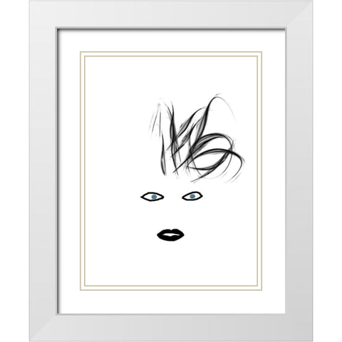 Hey Girl 4 White Modern Wood Framed Art Print with Double Matting by Phillip, Jamie