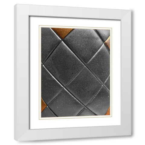 Black Gold White Modern Wood Framed Art Print with Double Matting by Phillip, Jamie