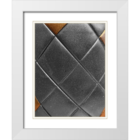 Black Gold White Modern Wood Framed Art Print with Double Matting by Phillip, Jamie