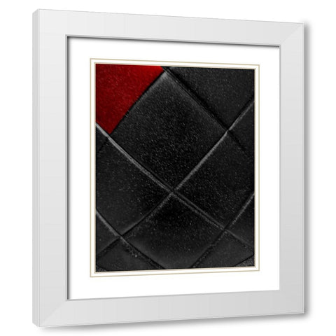 Red Pop White Modern Wood Framed Art Print with Double Matting by Phillip, Jamie