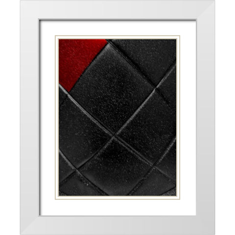 Red Pop White Modern Wood Framed Art Print with Double Matting by Phillip, Jamie