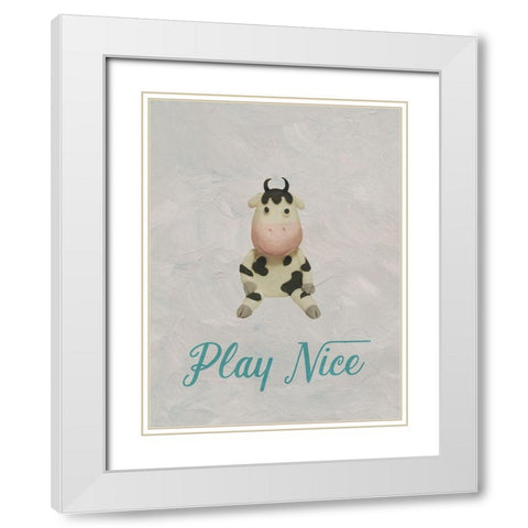 Baby Room White Modern Wood Framed Art Print with Double Matting by Phillip, Jamie