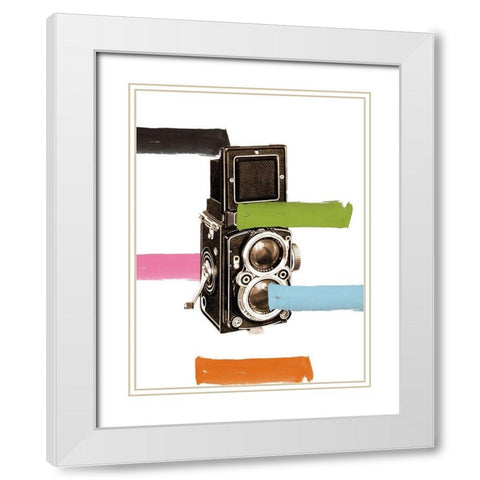 Retro Snap White Modern Wood Framed Art Print with Double Matting by Phillip, Jamie