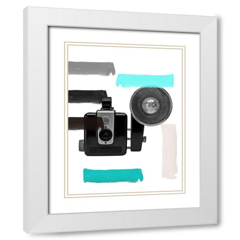 Snap Me White Modern Wood Framed Art Print with Double Matting by Phillip, Jamie