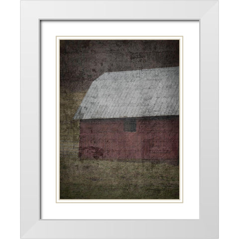 My Farm White Modern Wood Framed Art Print with Double Matting by Phillip, Jamie
