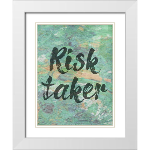 Confident White Modern Wood Framed Art Print with Double Matting by Phillip, Jamie