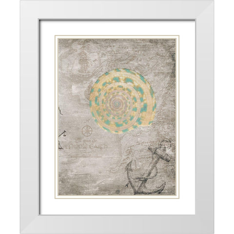 Nautical White Modern Wood Framed Art Print with Double Matting by Phillip, Jamie