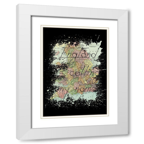 England White Modern Wood Framed Art Print with Double Matting by Phillip, Jamie