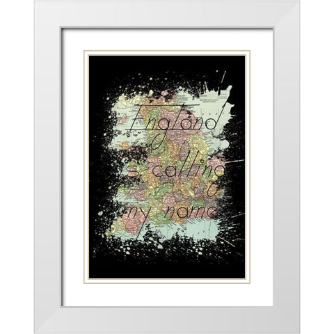 England White Modern Wood Framed Art Print with Double Matting by Phillip, Jamie
