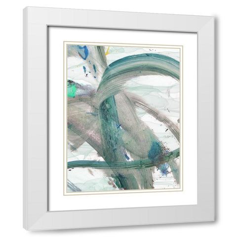 Studio J 1 White Modern Wood Framed Art Print with Double Matting by Phillip, Jamie