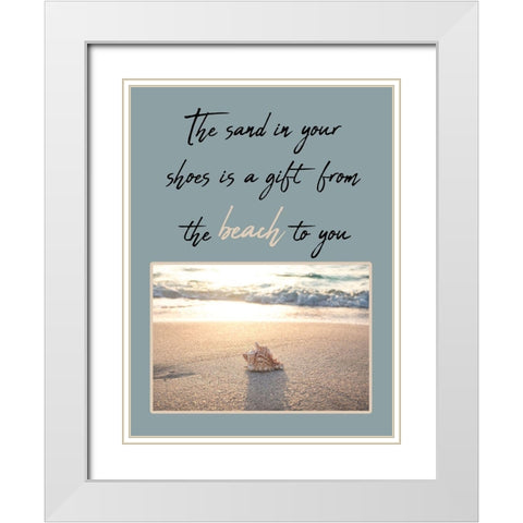 Sand White Modern Wood Framed Art Print with Double Matting by Phillip, Jamie