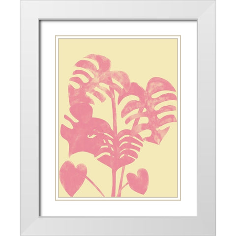 Tropical Fern White Modern Wood Framed Art Print with Double Matting by Phillip, Jamie