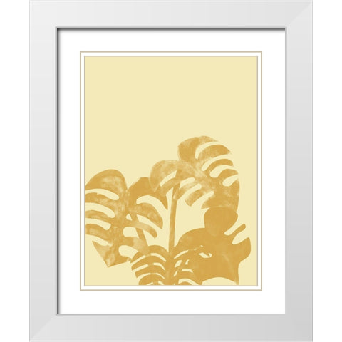 Tropical Fern 2 White Modern Wood Framed Art Print with Double Matting by Phillip, Jamie