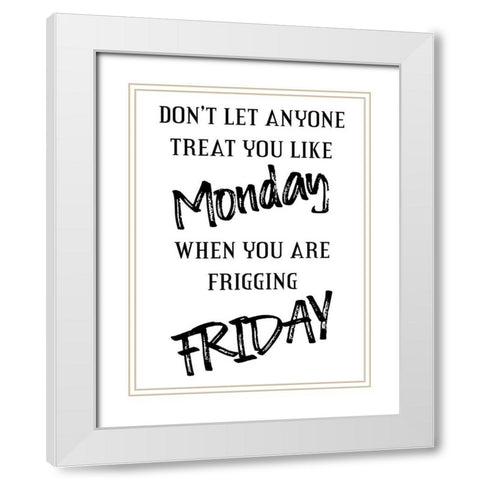 Office Days White Modern Wood Framed Art Print with Double Matting by Phillip, Jamie