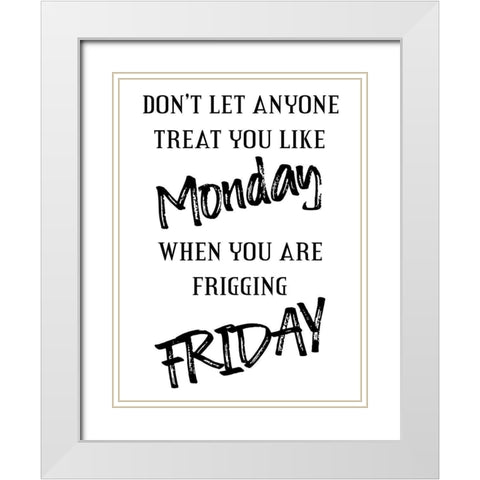 Office Days White Modern Wood Framed Art Print with Double Matting by Phillip, Jamie