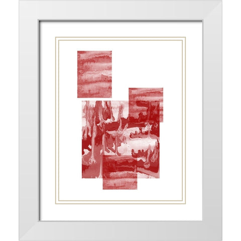 Radio Waves 3 White Modern Wood Framed Art Print with Double Matting by Phillip, Jamie