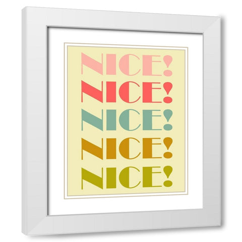 Nice! White Modern Wood Framed Art Print with Double Matting by Phillip, Jamie