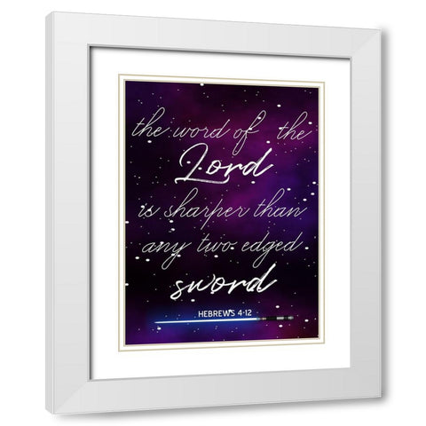Gods Sword White Modern Wood Framed Art Print with Double Matting by Phillip, Jamie