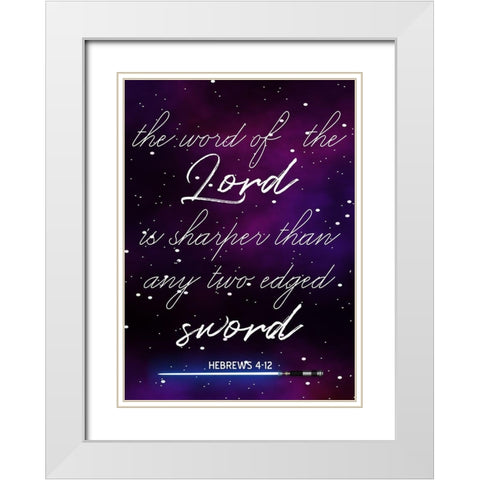 Gods Sword White Modern Wood Framed Art Print with Double Matting by Phillip, Jamie
