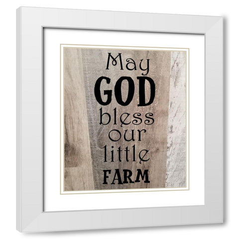 Farmimg 1 White Modern Wood Framed Art Print with Double Matting by Phillip, Jamie