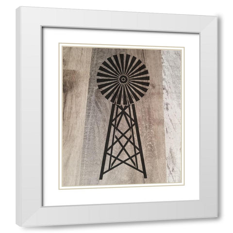 Farmimg 2 White Modern Wood Framed Art Print with Double Matting by Phillip, Jamie