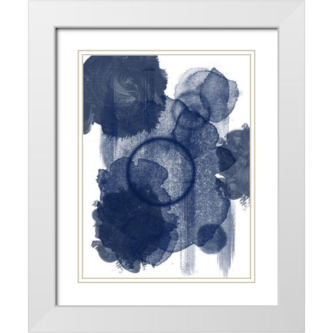 Splended Blue White Modern Wood Framed Art Print with Double Matting by Phillip, Jamie