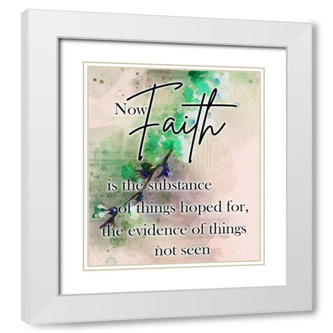 Biblical Faith White Modern Wood Framed Art Print with Double Matting by Phillip, Jamie
