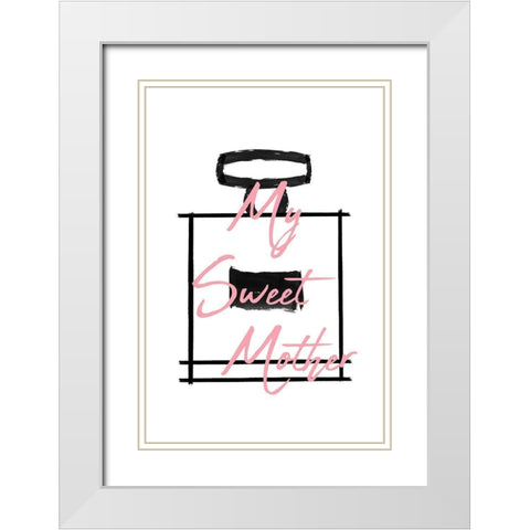 Perfume 1 White Modern Wood Framed Art Print with Double Matting by Phillip, Jamie