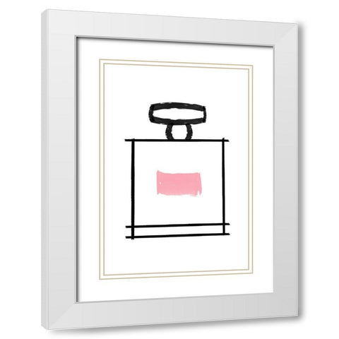 Perfume 3 White Modern Wood Framed Art Print with Double Matting by Phillip, Jamie