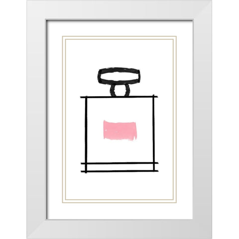 Perfume 3 White Modern Wood Framed Art Print with Double Matting by Phillip, Jamie