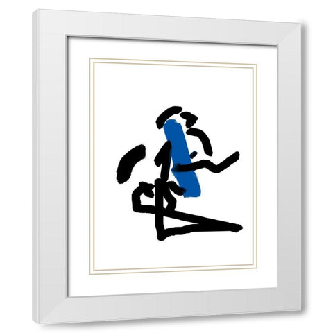 Paint Lap White Modern Wood Framed Art Print with Double Matting by Phillip, Jamie