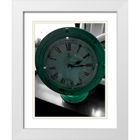 Vintage Time White Modern Wood Framed Art Print with Double Matting by Phillip, Jamie