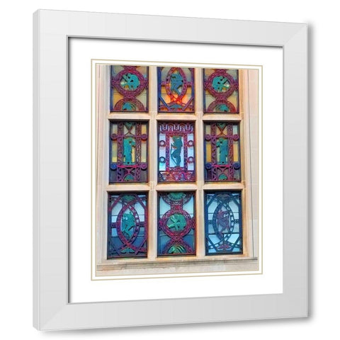 Hansentech 2 White Modern Wood Framed Art Print with Double Matting by Phillip, Jamie