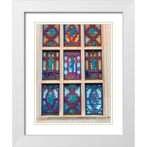 Hansentech 2 White Modern Wood Framed Art Print with Double Matting by Phillip, Jamie