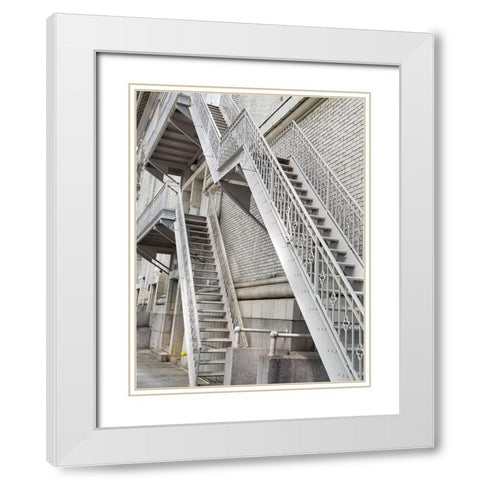 Hansentech 3 White Modern Wood Framed Art Print with Double Matting by Phillip, Jamie