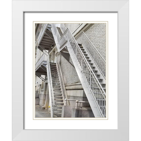 Hansentech 3 White Modern Wood Framed Art Print with Double Matting by Phillip, Jamie