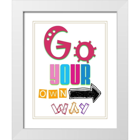 Your Own Waay White Modern Wood Framed Art Print with Double Matting by Phillip, Jamie