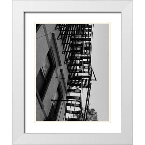 Escape 1 White Modern Wood Framed Art Print with Double Matting by Phillip, Jamie
