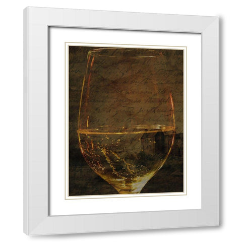 Fine Wine White Modern Wood Framed Art Print with Double Matting by Phillip, Jamie