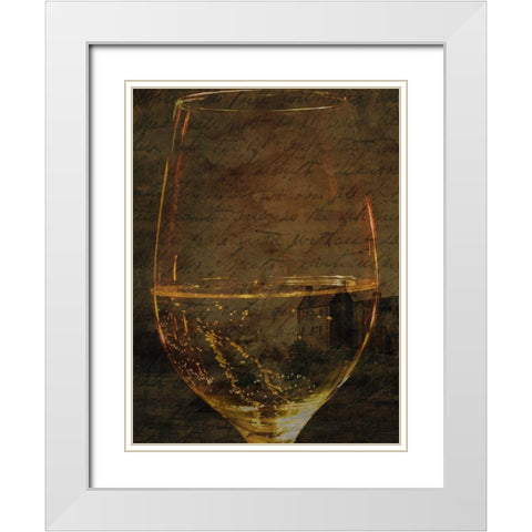 Fine Wine White Modern Wood Framed Art Print with Double Matting by Phillip, Jamie