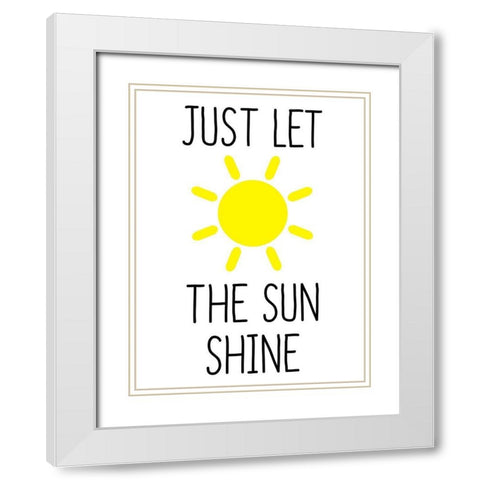 Sunshine White Modern Wood Framed Art Print with Double Matting by Phillip, Jamie
