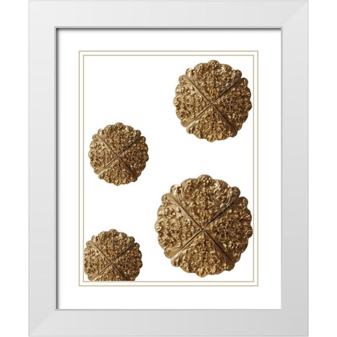 Medalian Gold White Modern Wood Framed Art Print with Double Matting by Phillip, Jamie