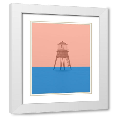 Strange Tide White Modern Wood Framed Art Print with Double Matting by Phillip, Jamie