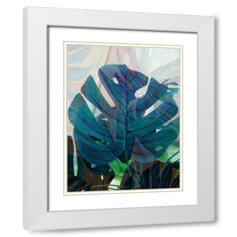 Succulent Tropics White Modern Wood Framed Art Print with Double Matting by Phillip, Jamie