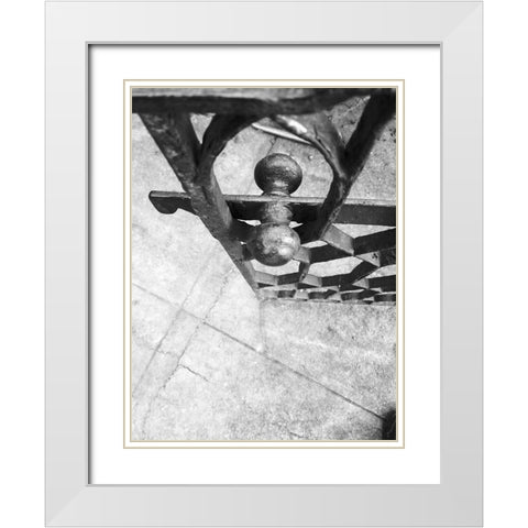 Gate White Modern Wood Framed Art Print with Double Matting by Phillip, Jamie